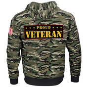 The Personalized Proud Veteran Camo Hoodie 12419 0018 b back