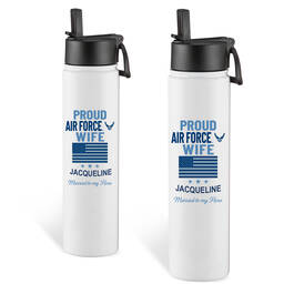 The Personalized Military Wife Insulated Water Bottle Duo 12782 0124 c airforce