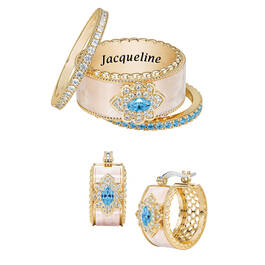 Birthstone Triumph Ring Set with Free Matching Earrings 12274 0012 l december