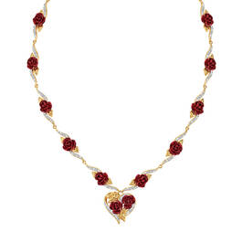 A Dozen Roses Heart Necklace 6308 001 4 1
