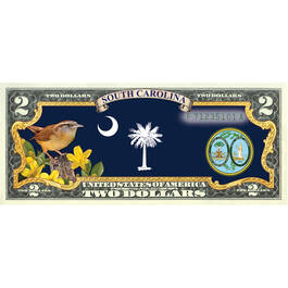 State Bird and Flower Enhanced $2 Bill Collection 11346 0026 a SouthCarolina