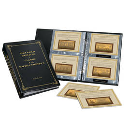 22kt Gold Replicas of Classic US Paper Currency 9497 0100 d display