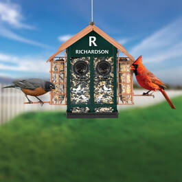 The Personalized Deluxe 4 in 1 Bird Feeder 12769 0014 b lifestyle