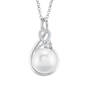 Loop of Love Pearl Silver Pendant 11681 0011 a main