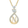 I Love You Diamond Initial Pendant 12795 0012 j pendant