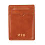 Monogrammed Luxe Brown Compact Wallet 12463 0013 a main