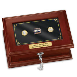 USA 250th Platinum Gold Dimes 13145 0025 c closed display