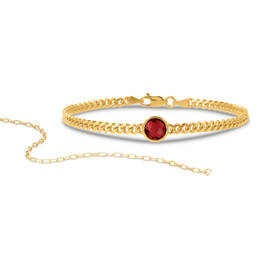 Everyday Elegance Birthstone Bracelet with Free Matching Bracelet 12580 0011 a main