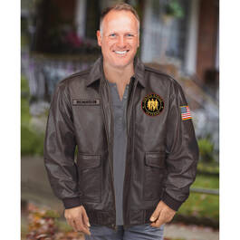 The Personalized Veteran Leather Jacket 12454 0014 m model