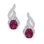Genuine Birthstone and Diamond Earrings 11573 0020 g july