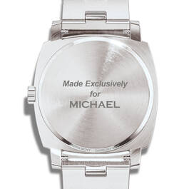 Personalized Icon Timepiece Stainless Steel Watch 13022 0023 b reverse