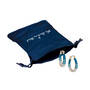 Blue Wave Inside Out Hoop Earrings 12039 0018 g gift pouch