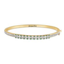 Birthstone Hearts Bangle 11396 0017 h august