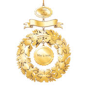 Deluxe Commemorative Gold Ornament 13234 0019 b back