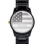 Veterans Tribute Black Steel Diamond Watch 10750 0027 b back