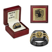 Distinction US Army Ring and FREE Deluxe Wooden Box 6670 0097 a main