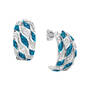 Personalized Blue Ocean Waves Ring FREE Matching Earrings 12161 0018 c earring