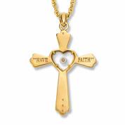 Faith Moves Mountains Diamond Cross Pendant 7228 002 7 2