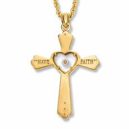 Faith Moves Mountains Diamond Cross Pendant 7228 002 7 2