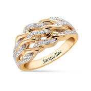 Personalized Diamond Swirl Ring by Robert Tonner 11308 0022 a main