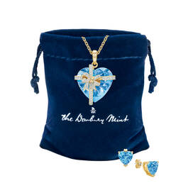 Pers My Heart Yours Birthstone Diamond Pendant with FREE Matching Earrings 12344 0018 g giftpouch
