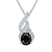 The Midnight Swirl Black Diamond Pendant 12738 0012 a main