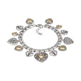 The Enchanted Heart Charm Bracelet with FREE Matching Pendant Earrings 11847 0012 c bracelet