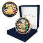 USA250 Gold Plated Deluxe 3 Inch Bas Relief Commem 12932 0016 a open overlay