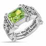 “I Can Do All Things" Birthstone Ring, I Can Do All Things Birthstone Ring 6524 001 2 8