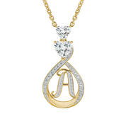 I Love You Diamond Initial Pendant 12795 0012 a main