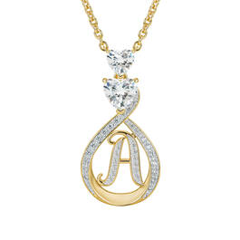 I Love You Diamond Initial Pendant 12795 0012 a main