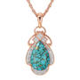 Love Hope Joy Turquoise Copper Necklace 11198 0017 b front