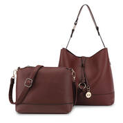 Vintage Red Handbag with FREE Matching Crossbody 12578 0049 a main