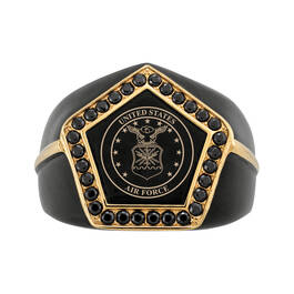 Air Force Strength Military Ring 11007 0034 b top