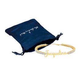 Golden Tennis Bracelet 11979 0012 g gift pouch