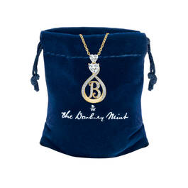 I Love You Diamond Initial Pendant 12598 0011 g giftpouch