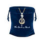 I Love You Diamond Initial Pendant 12598 0011 g giftpouch