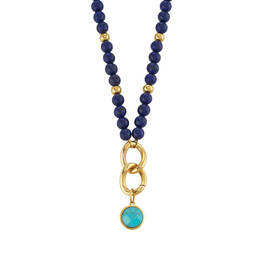 True Blue Lapis Charm Necklace with FREE Matching Bracelet 12612 0013 b necklace