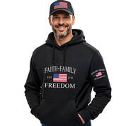 Faith Family Freedom Hoodie 12734 0057 m model front