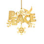 2025 Gold Ornament Collection 12034 0054 i peace