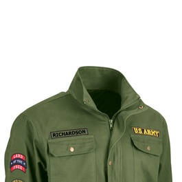 The US Army Field Jacket 10539 0017 e closeup