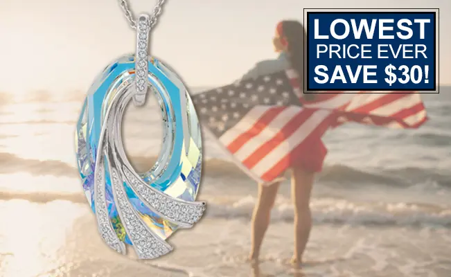 sea to shining sea crystal pendant lowest price ever 30 dollars off