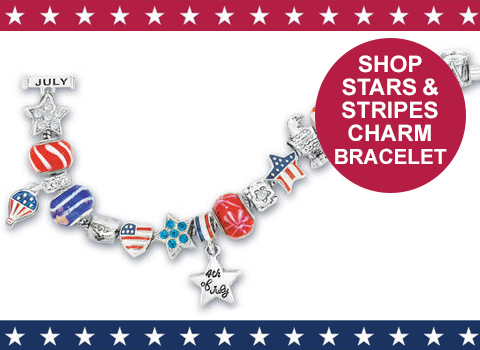 Stars and Stripes Charm Bracelet