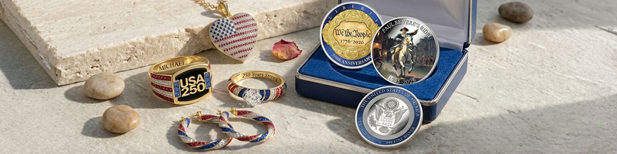 USA 250 coins and commemoratives from Danbury Mint