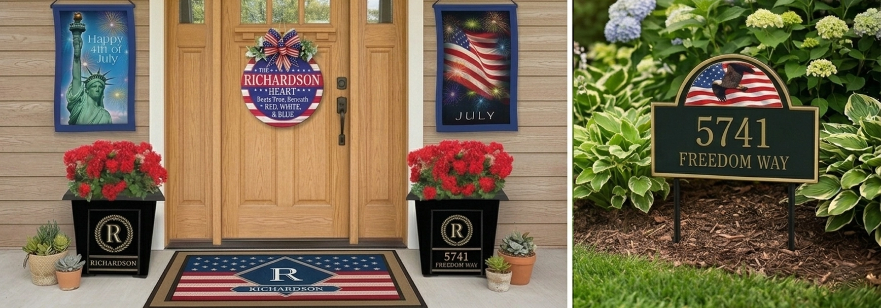 patriotic outdoor decor