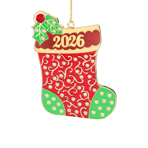 2026 christmas crystal ornament