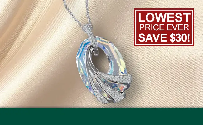 Shimmering Sea Crystal Pendant