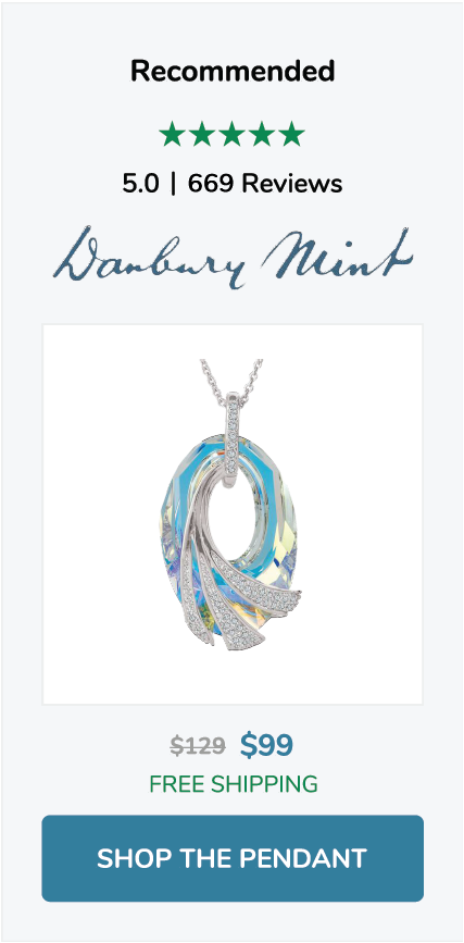 Shop the Shimmering Sea Crystal Pendant, now $99 with free shipping