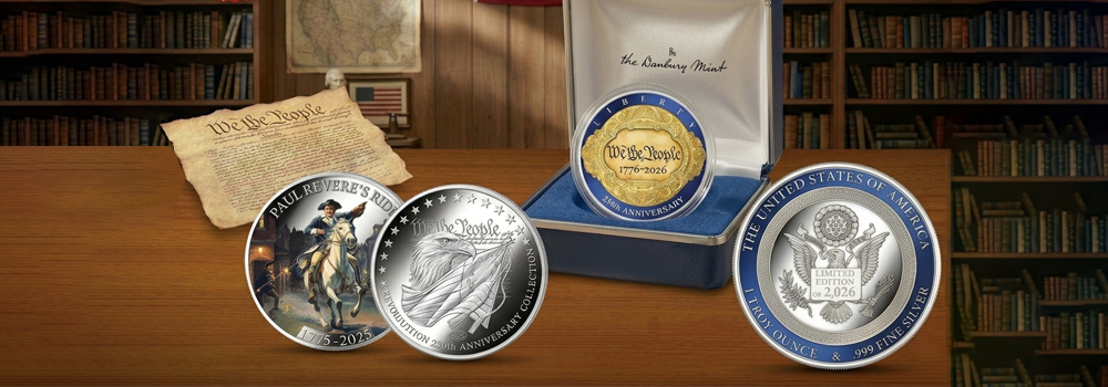 Browse 250th anniversary coins and silver bullion