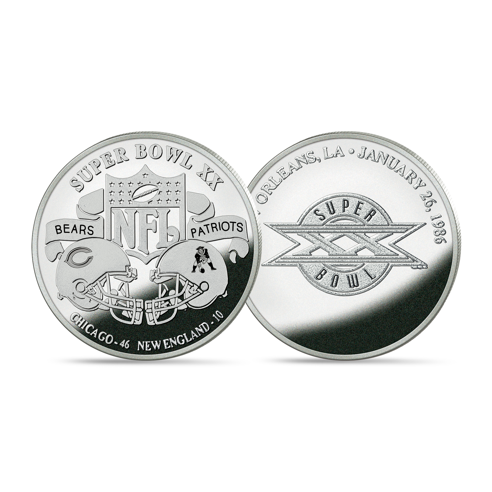 『激レア』戦後アメフト記念バッジセット RICE BOWL1949 (初期大会) Super-Bowl-Flip-Coin-Silver-